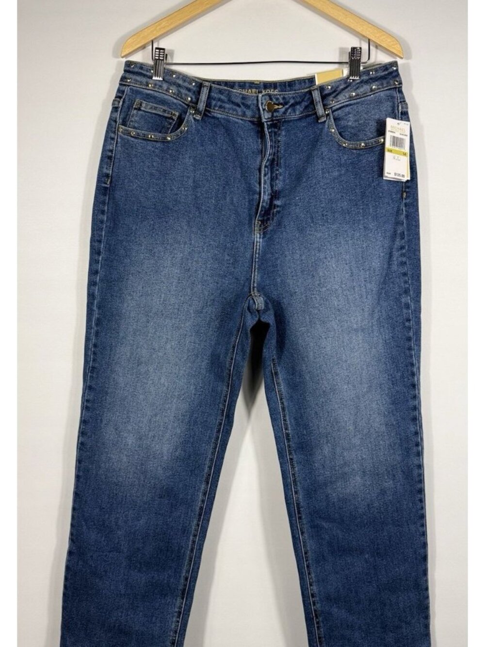 NEW MICHAEL Michael Kors Women's 14 Selma High-Rise Straight Ankle Jean NWT $125 - Picture 1 of 3